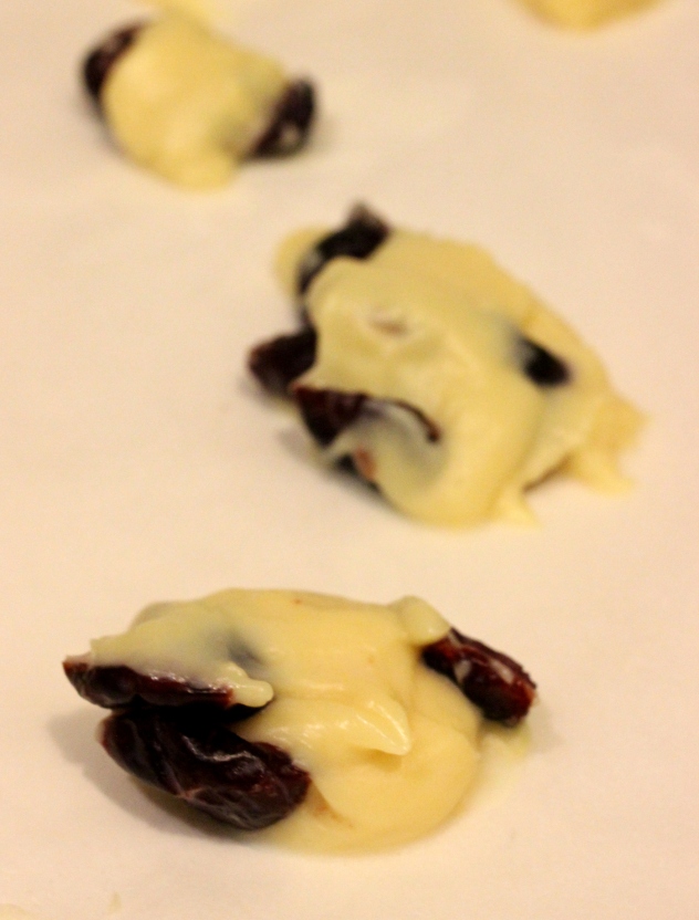 Chewy White Chocolate Cranberry Drops